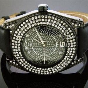 King Master Full Case White CZ watch